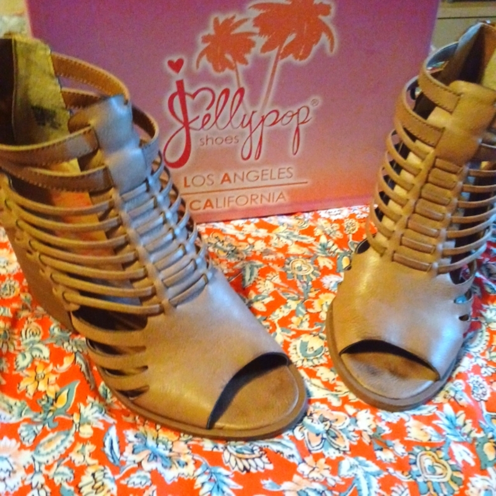 Jellypop Leather Sandals